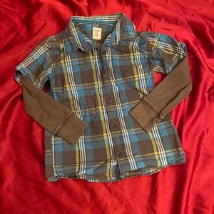 Boys Old Navy long sleeved button down .